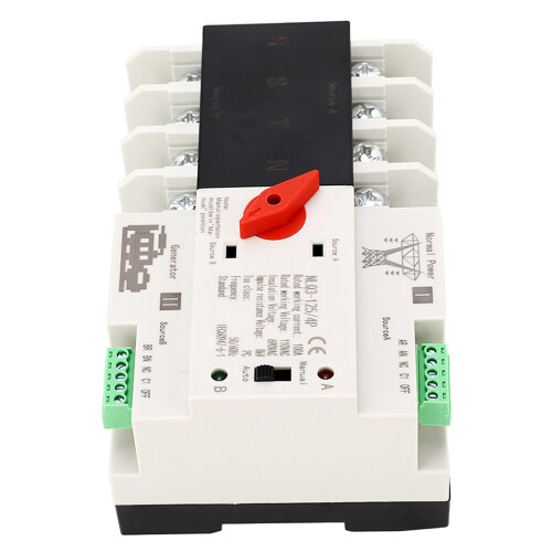 Dual Power Automatic Transfer Switch 4P 100A 110V AC 1