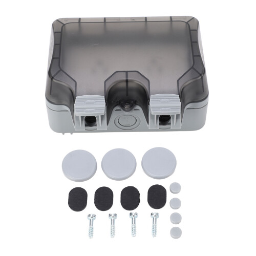 Außensteckdose IP66 wasserdicht 2-fach 15A