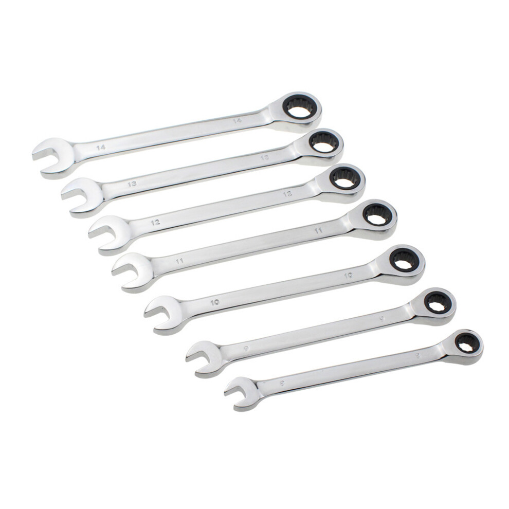 Ratcheting Wrench Set 12Pcs 8-19Mm Chrome Vanadium 72 Teeth 323163331041