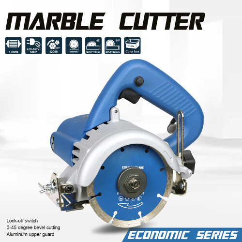 1200W Marble Cutter Ceramic Tile Saw 0-45 Bevel 0-32 Depth