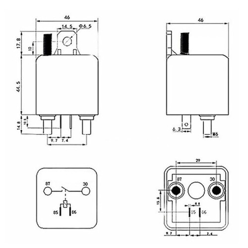12V Car Relay 200A Dual Wireless Remote Disconnect Switch 2