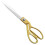 Stahl-Schere 26,5 cm Gold für Kleidung 1