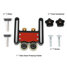 Aluminum Alloy Table Saw Feeding Guide Bearing Wheel T Track