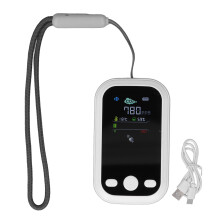 (Black) CO2-Messgerät NDIR Typ Ladekabel Luftqualitätsmonitor
