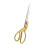 Stahl-Schere 26,5 cm Gold für Kleidung 4