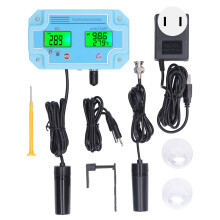(US Plug 100‑110V) Digitaler LED-Wasserqualitätsmesser pH/EC/Temperatur für Aquarium