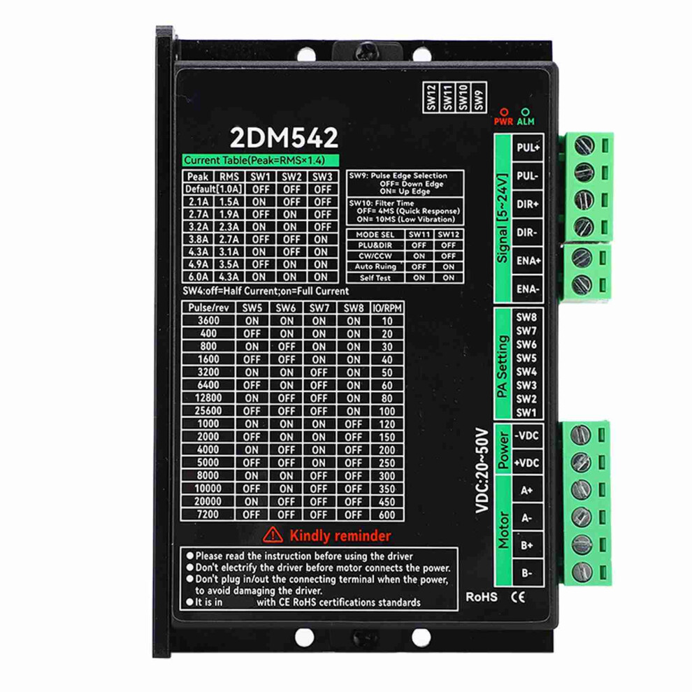 2 Phase Digital Stepper Motor Driver 20-50Vdc 323163339917