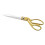 Stahl-Schere 26,5 cm Gold für Kleidung 3