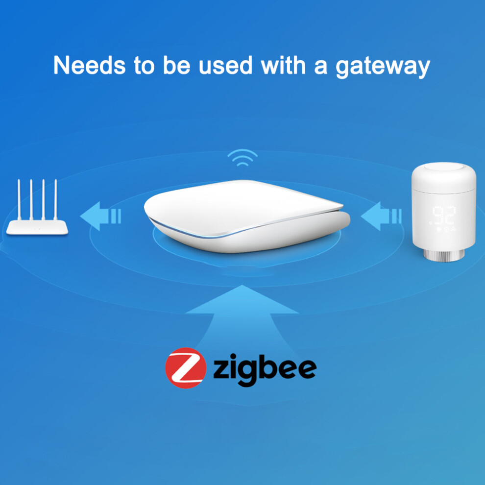 Tuya Zigbee Thermostatic Radiator Valve Smart App Control Alexa 323163318455