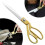 Stahl-Schere 26,5 cm Gold für Kleidung 5
