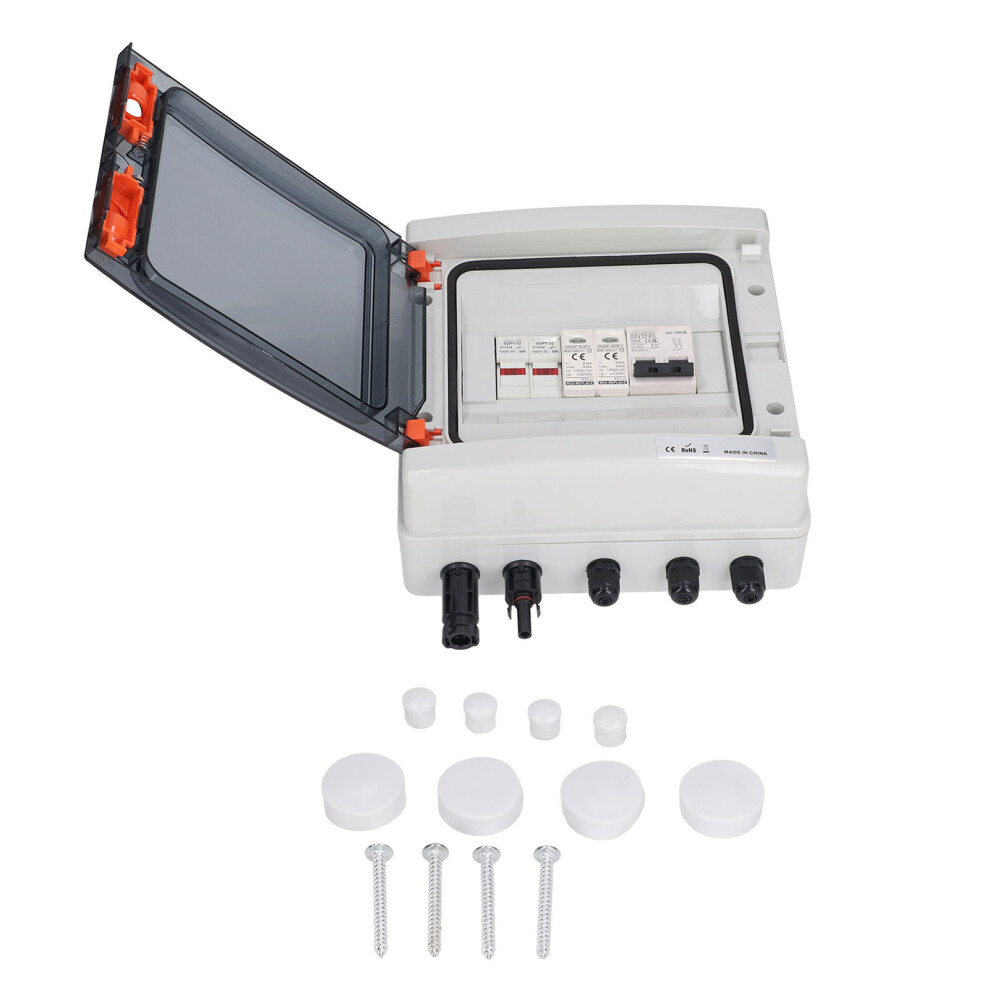 Solar Pv Combiner Box 2 String 15A Fuse Ip65 Lightning Protection 323163338514