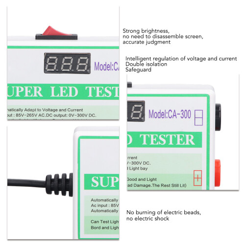 (EU Plug) LED-Perlen-Tester DC-Voltmeter TV/Lampe