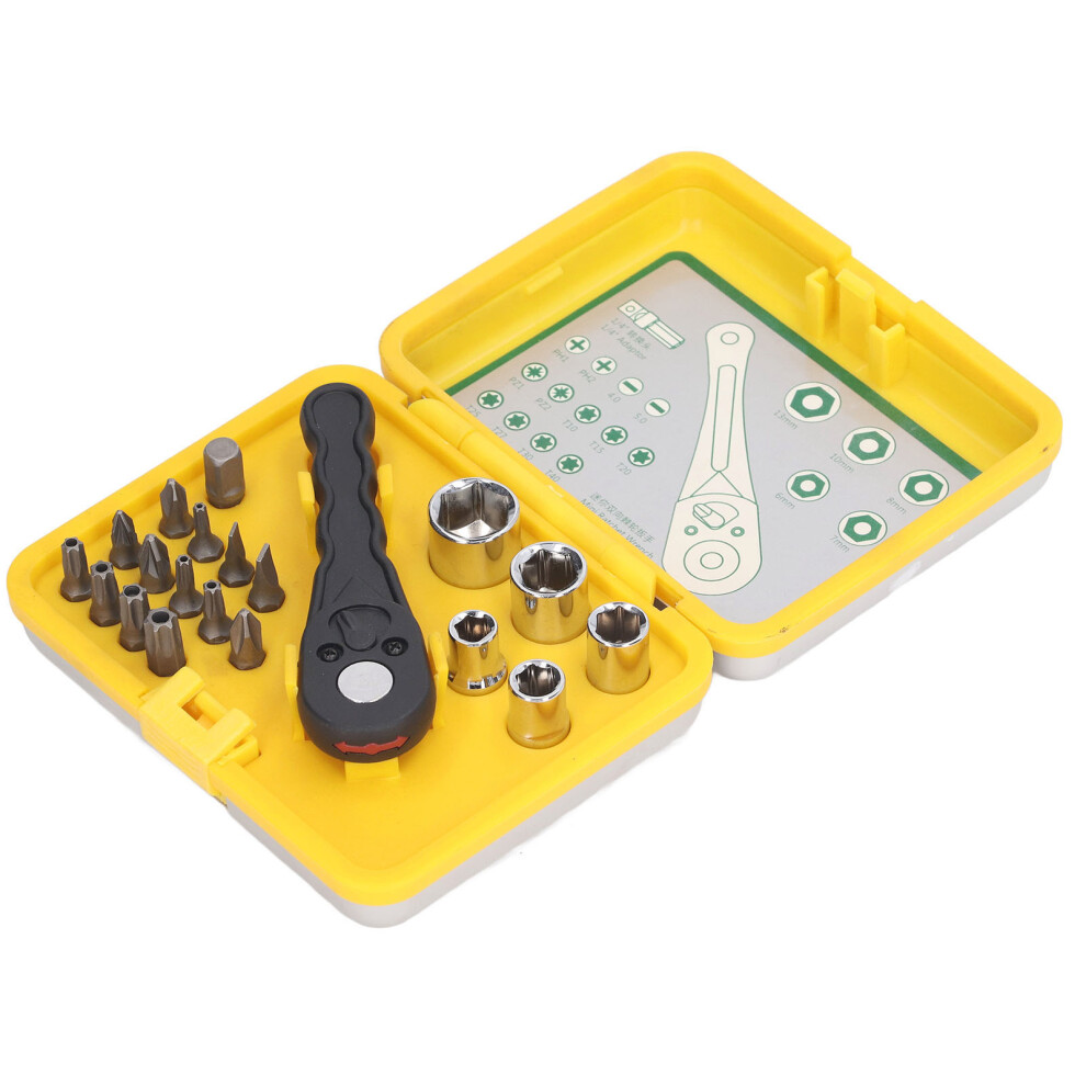 20Pcs Socket Wrench Screwdriver Set Ratchet Bit Multifunctional Kit 323163327822