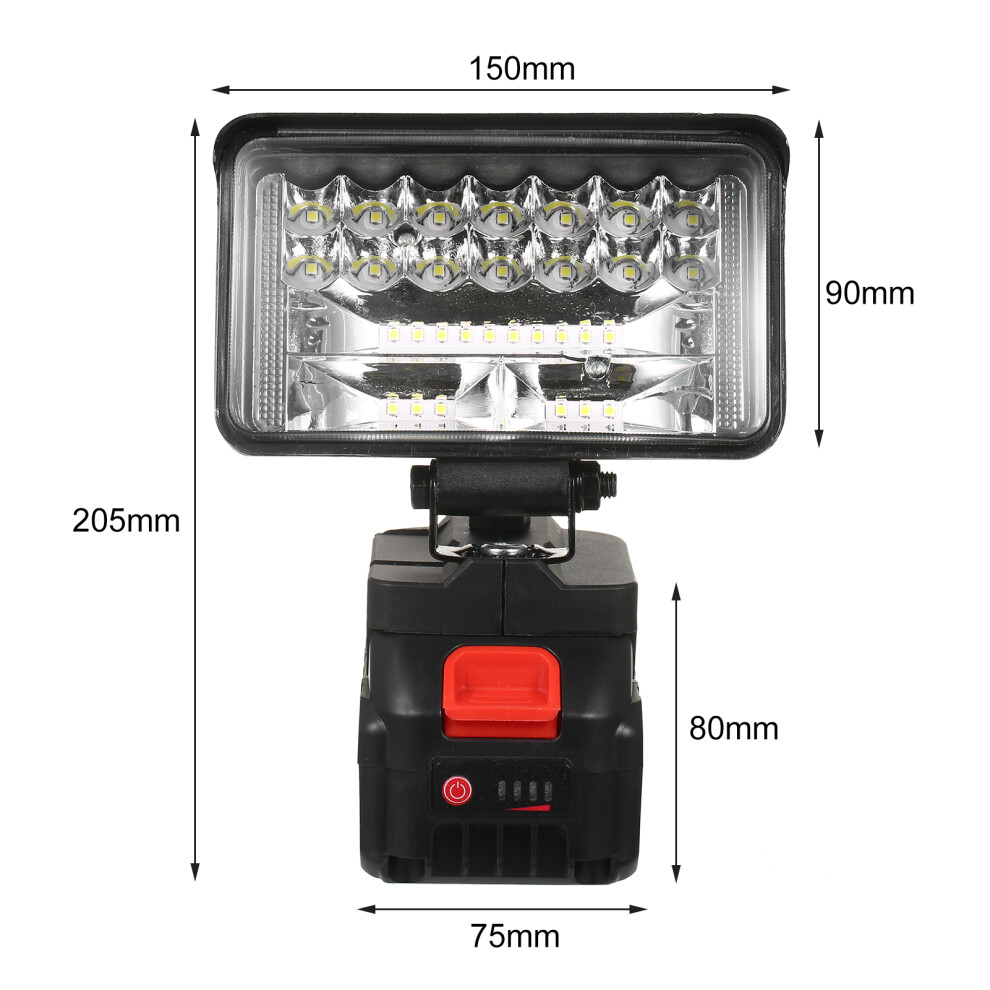 4 Inch Led Work Light 21V Lithium Battery Portable Flashlight 323163318585