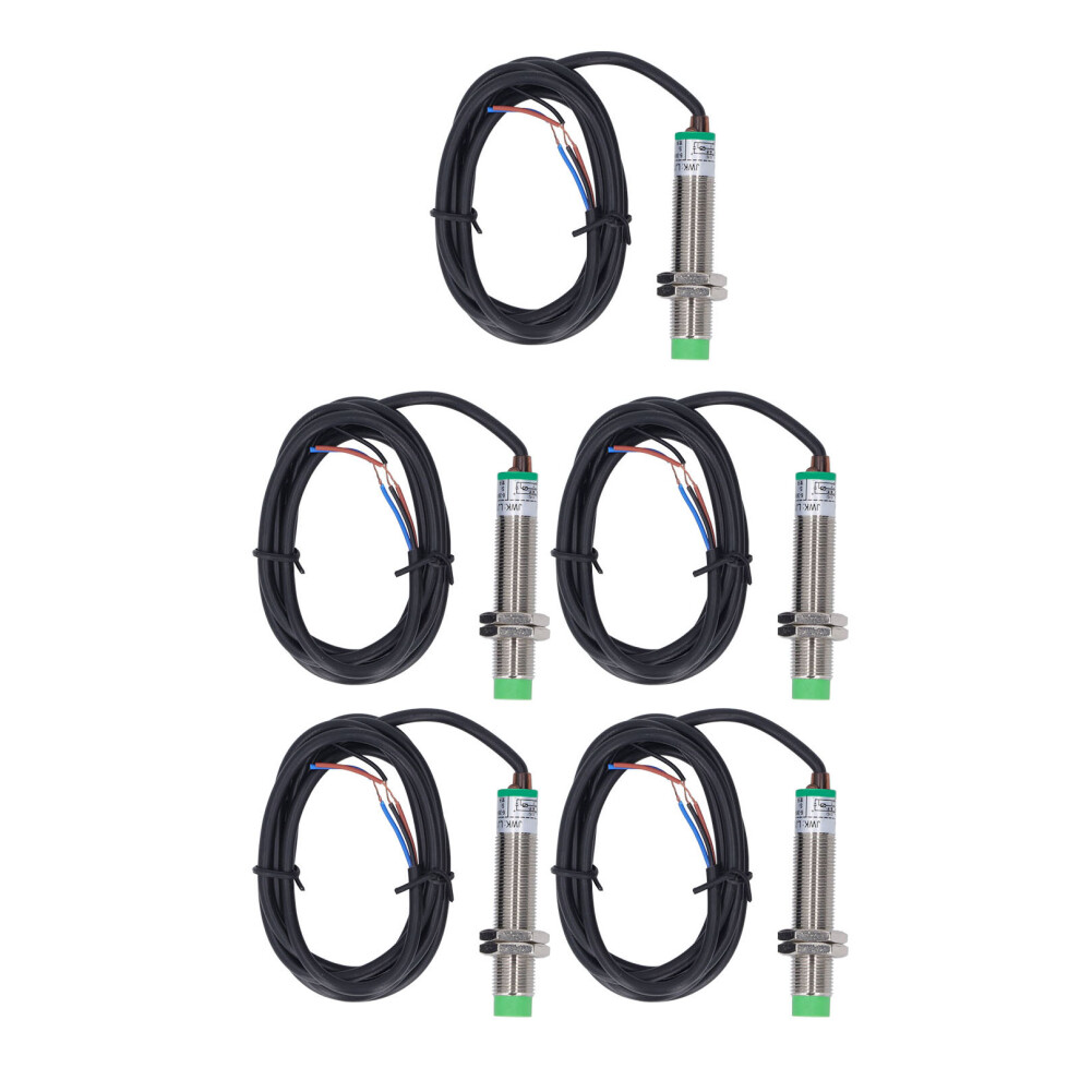 5Pcs M12 Pnp Proximity Switch Ip65 6-36Vdc Waterproof Non Contact 323163337234