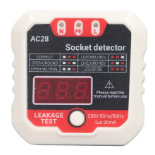 (US Plug 110V) LCD-Steckdosenprüfer Phasendetektor Erdung 110V
