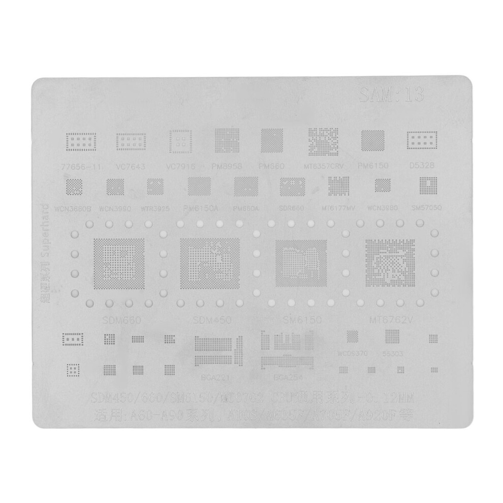 Phone Cpu Bga Reballing Stencil Template For Samsung A60-A90 323163337258