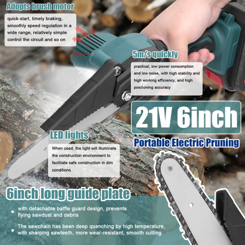 21V 6 Zoll Akku-Schere für Garten & Obstbaum 2