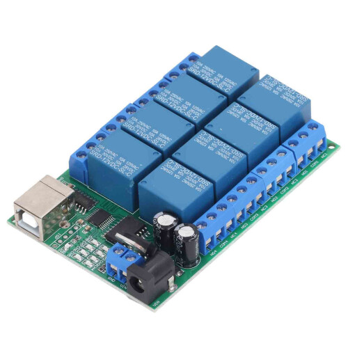 8 Channel Relay Module DC12V UART Serial PLC Motor Remote Control 2