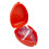 CPR Face Shield Artificial Breathing Respiration Check Valve Red 1