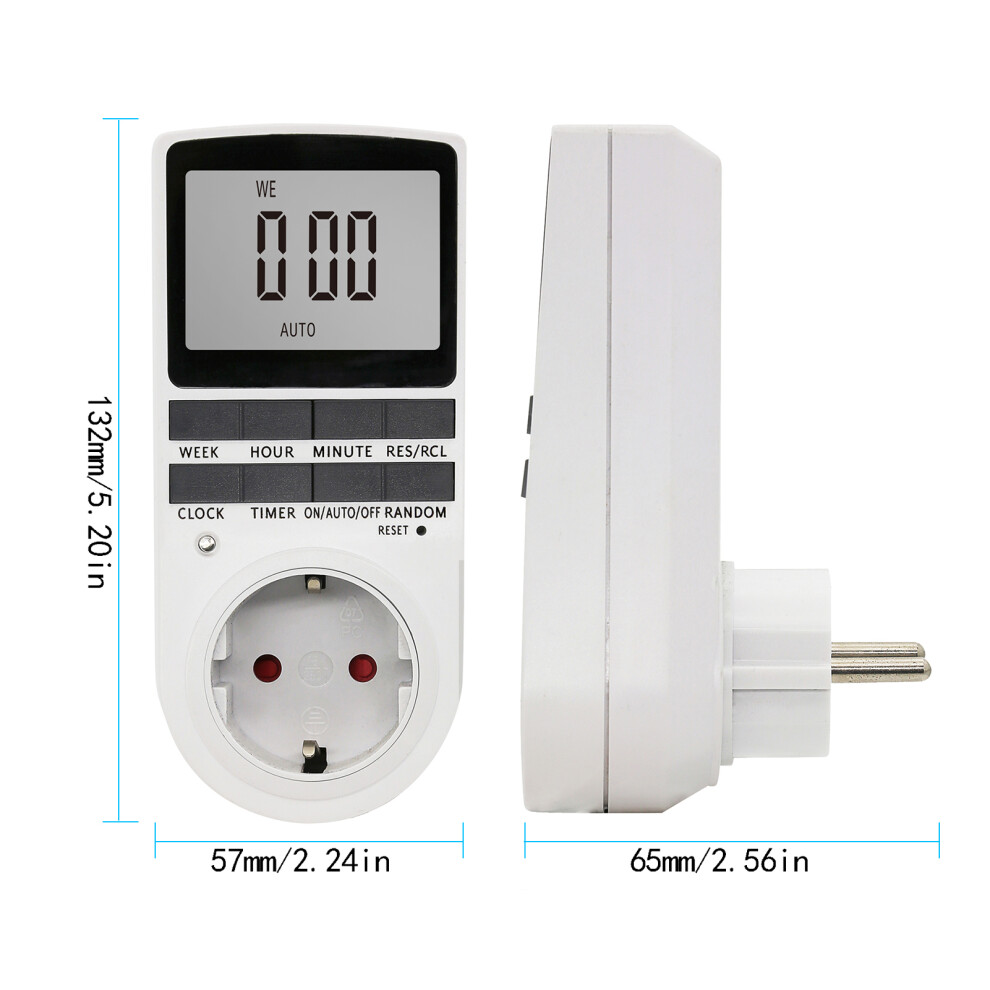 Digital Timer Switch Socket Lcd Display Programmable Energy Saving 323163341064