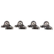 4x 2 Zoll Universal-Rollen mit Bremse & Kugellager