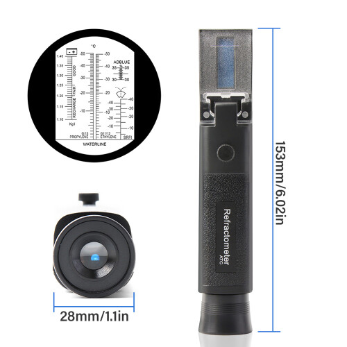 Car Antifreeze Refractometer Coolant Tester Urea Propylene Glycol 2