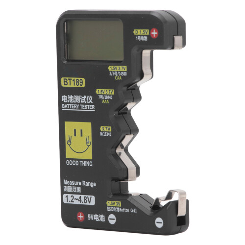 Digitaler Batterietester LCD Universal AA AAA D C Knopf 2