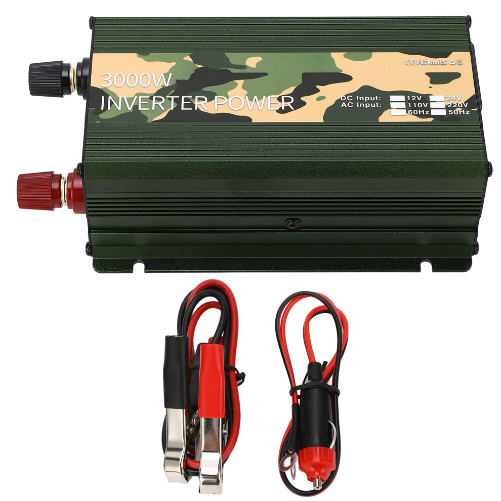 (110V) Car Power Inverter 3000W Dc 12V To Ac 110V Usb Cooling Fan 323163336695