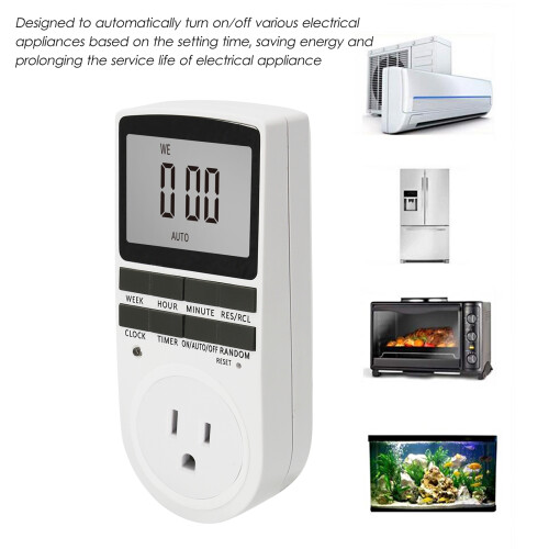 Digitale Zeitschaltuhr Steckdose LCD Energiespar 2