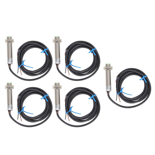 5 Stk. M12 NPN Näherungsschalter 6-36VDC 2mm Sensor