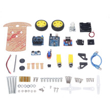 Smart Robot Car Chassis Kit DIY 2WD Ultrasonic Motor MCU