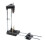 (Plastic Base Black) Woodworking Drill Guide Adjustable Template Hole Punch Black 1