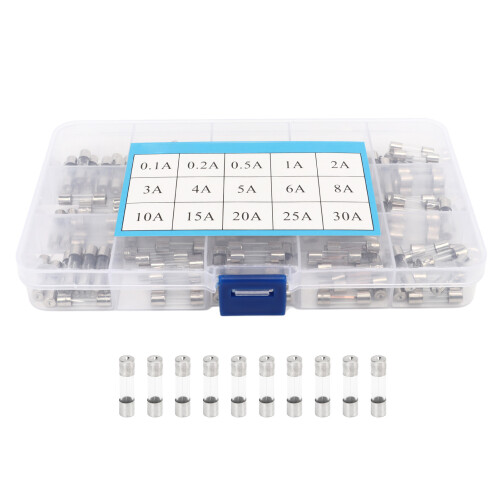 150Stk Glassicherungen 0.1A-30A 5x20mm Set