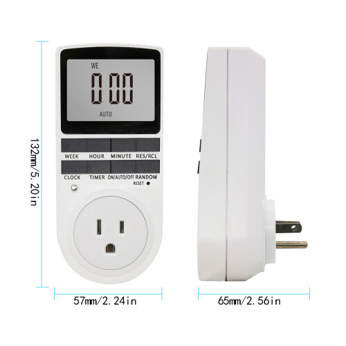 Digitale Zeitschaltuhr Steckdose LCD Energiespar 1