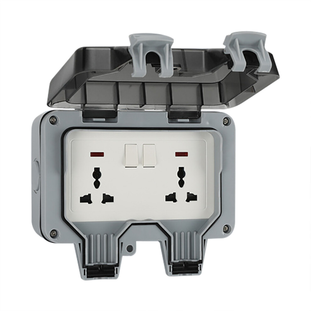 (2 Position 2 Switch 6 Hole) Waterproof Socket Outlet Ip66 Pc 2 Position 2 Switch 6 Hole 323163341323