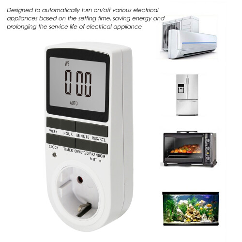 Digitale Zeitschaltuhr Steckdose LCD Energiespar 1