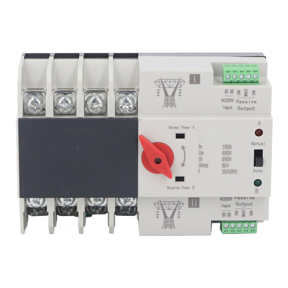 Dual Power Automatic Transfer Switch 4P 400V 100A For Home Factory 323163339160