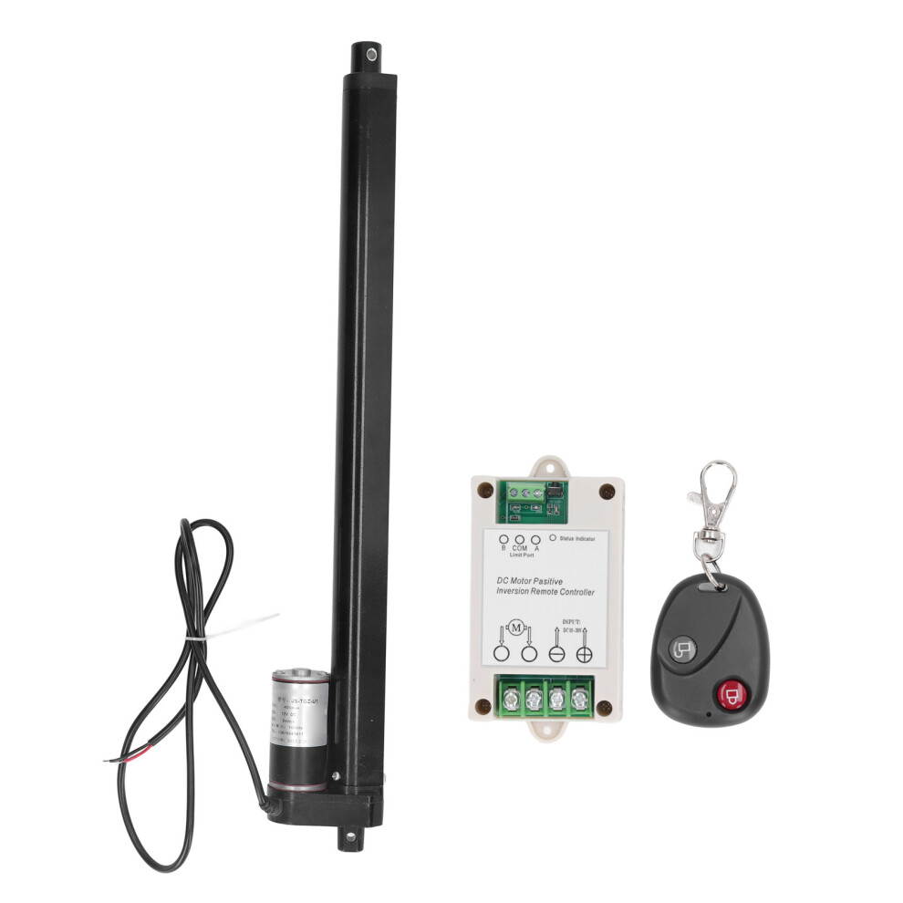 Black (Linear Actuator Only) Electric Linear Actuator 400Mm 1000N 12Vdc Aluminum Alloy