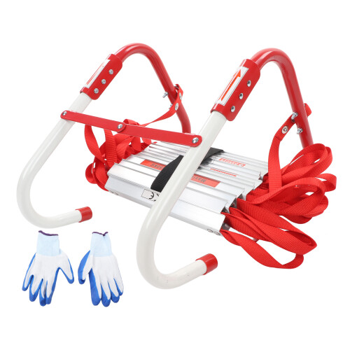 Feuerleiter 4m Aluminium 450kg 2-stöckig Notfall
