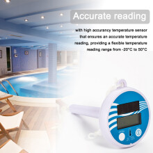 Solarbetriebener Pool-Temperaturtester wasserdicht LCD