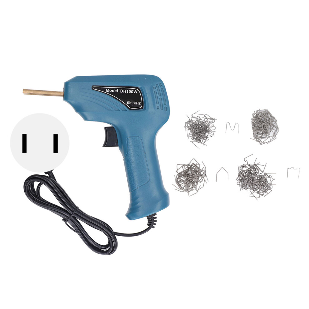 (Us Plug 100Â120V Blue) Plastic Welding Torch With Staple Repair Kit 100-120V Cyan Us Plug 323163341521