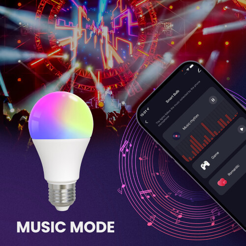 Tuya BT Smart Bulb E27 Adjustable Brightness Color with Alexa 2