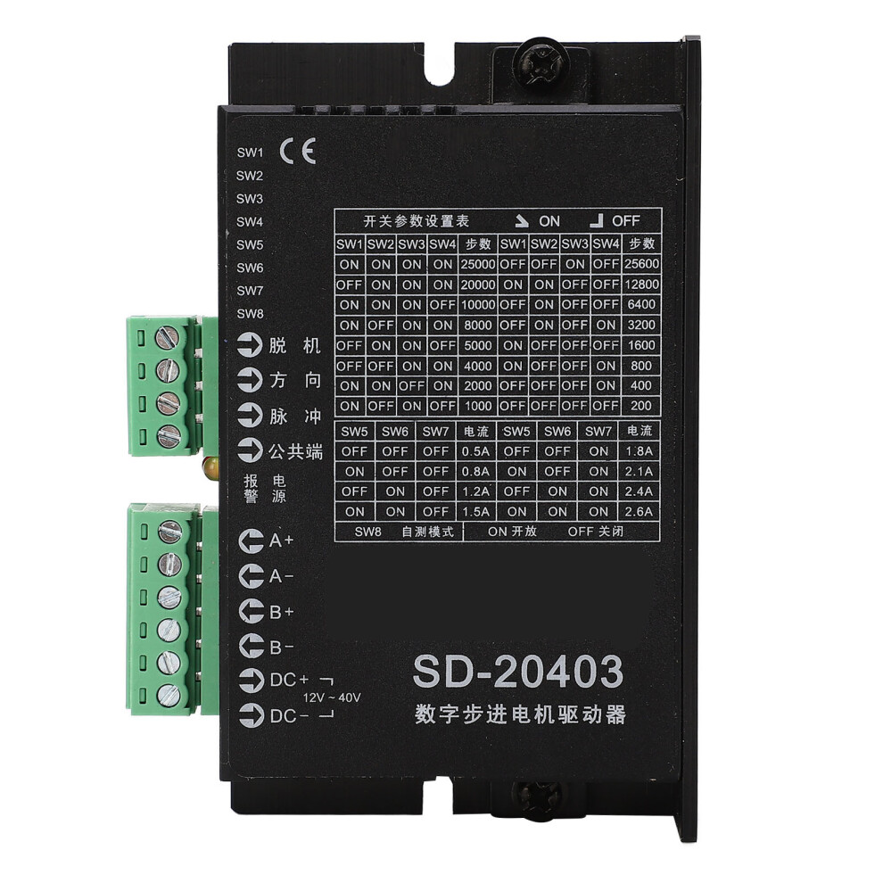 Stepper Motor Driver 2 Phase 16 Steps Photoelectric Isolation 12-40Vdc 323163337937