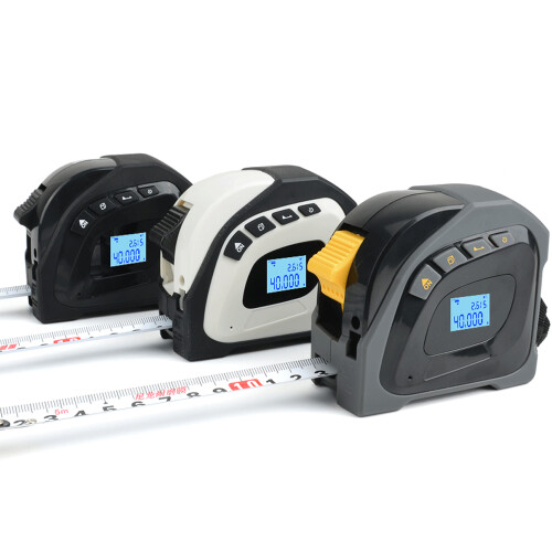 Laser-Messband 2in1 40M Digital LCD 5M Gelb Imperial 1