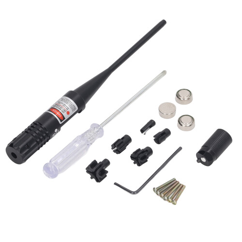 Bore Sight Kit Alu Red Laser Target Locator 0.22-0.5 Drill 2
