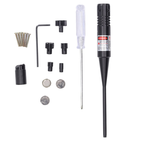 Bore Sight Kit Alu Red Laser Target Locator 0.22-0.5 Drill 1