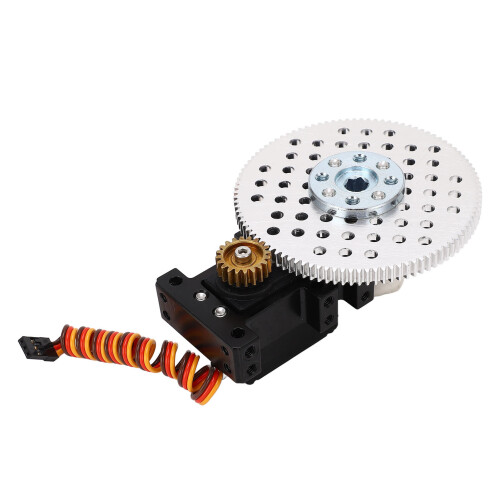 Servo-Getriebe 5:1, Dual-Modus, Alu, M4-Bohrung