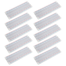 10Stk Lötfreies Steckboard ABS 830 Punkte 5,6x16,5x0,85cm