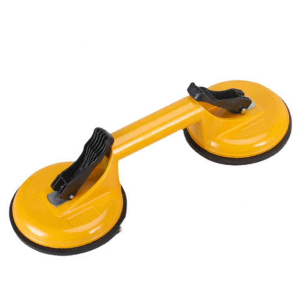 Yellow 2 Jaw Suction Cup Aluminium Alloy Vacuum Lifter 130Kg 323163342511